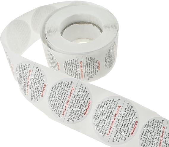 Aai Planet Candle Warning Stickers For Candle 500 Pc - Candle Making Material