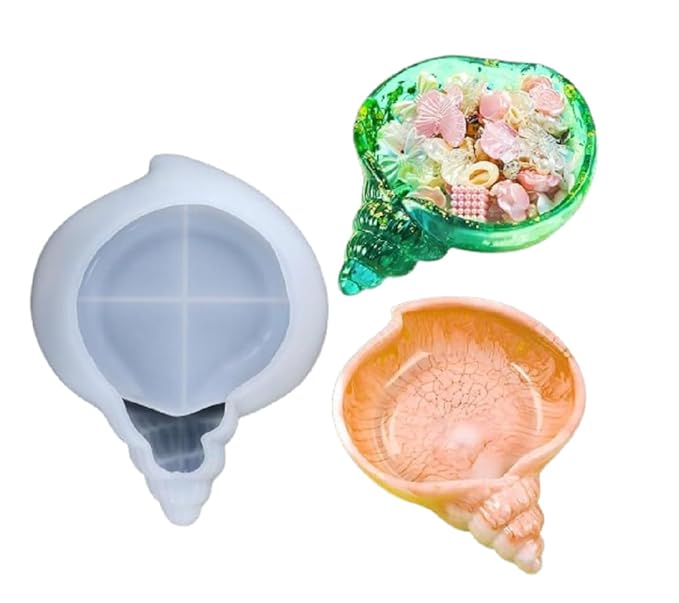 Aai Planet Conch Shell Box Resin Sea Snail Silicone Mould Tray