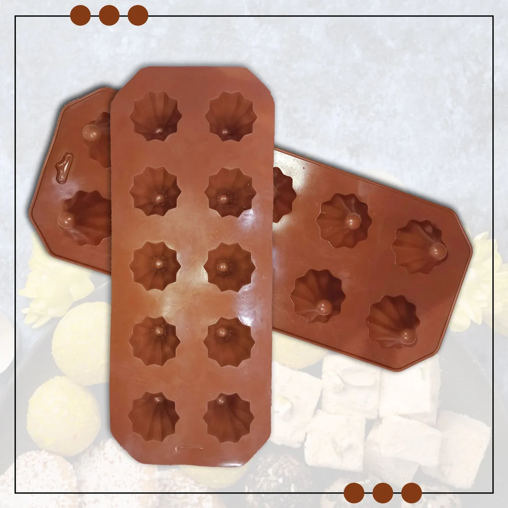 Aai Planet SILICONE 10 CAVITY MODAK MOLD