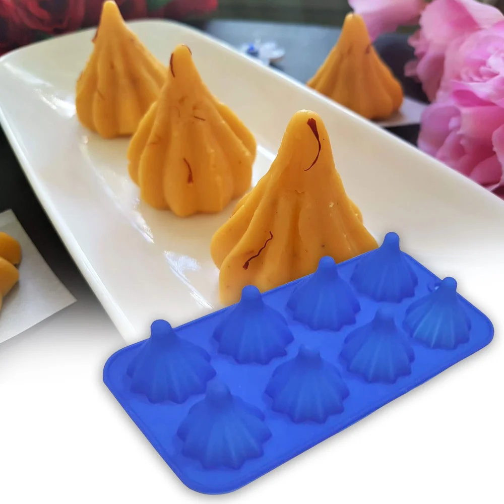 Aai Planet SILICONE 8 CAVITY MODAK MOLD