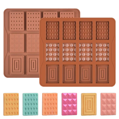 Aai Planet Silicone 12 Cavity Small Chocolate Bar Mold