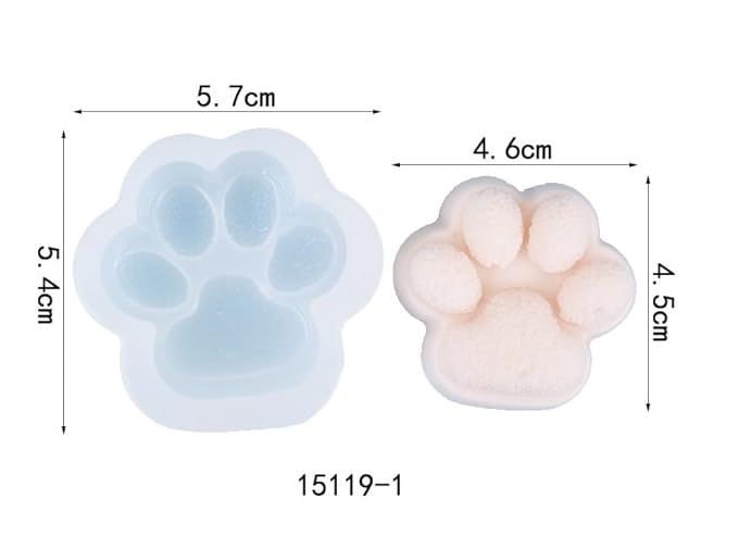 Aai Planet Keychain Cat Dog Paw Shape Mould Home Décor