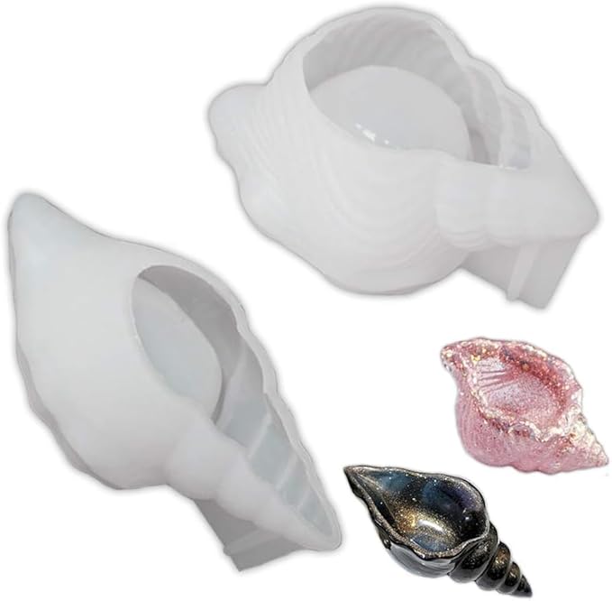 Aai Planet Sea Snail Resin 3D Conch Shaped Mold (2 Pcs)