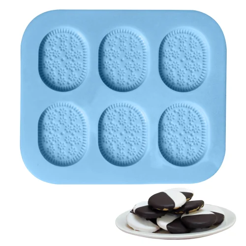 Aai Planet Silicone Oval Biscuit Mould