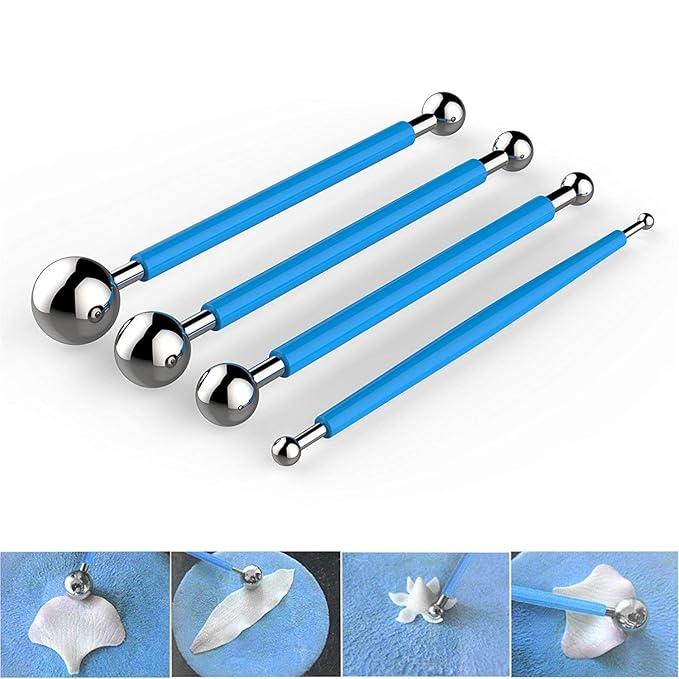 Aai Planet Fondant Tools Metal Ball 4pcs - Premium Candle Raw Materials