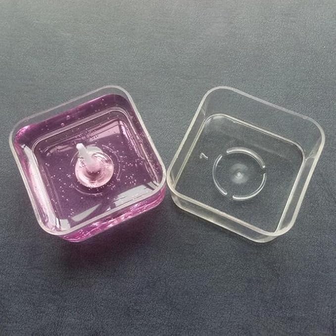 Aai Planet Acrylic Square Shaped Tea Light Cups, Polycarbonate Containers