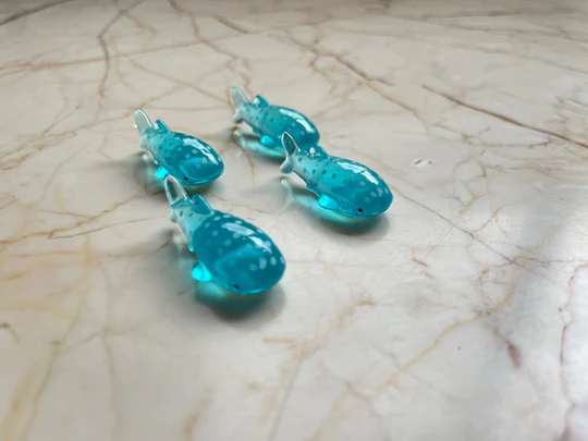 Aai Planet 3D Fish miniatures random color ducks  pack of - 4 fish