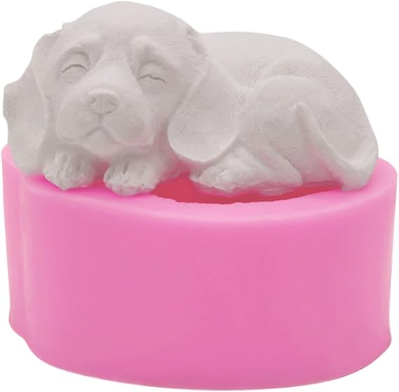 Aai Planet Cute Sleeping Puppy Shape Candle 3D Scented Mould