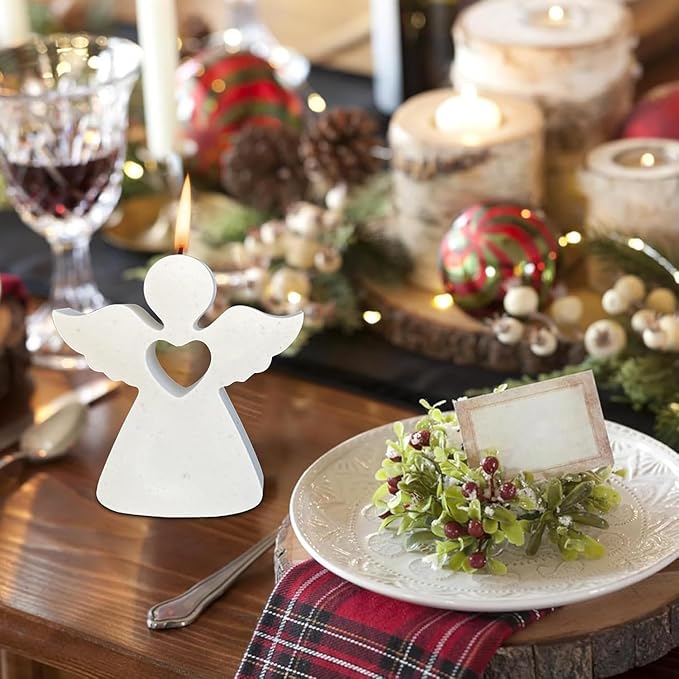 Aai planet Angel Loving Heart Candle Angels Silicone Plaster Mould (Large)