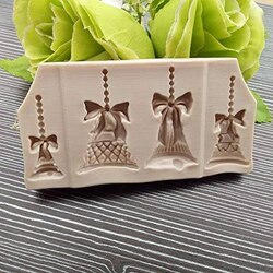 Aai Planet Christmas Bells Chocolate Candy Cookie Cake Silicone Mold