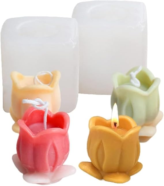 AAI Planet Tulip with Leaves Shape Flower Mold