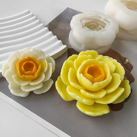 Aai Planet Succulent Flower 3D Camellia Flowers Shape Mould