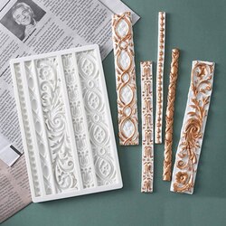 Aai Planet Baroque Cake Border Vintage Curlicues Molds