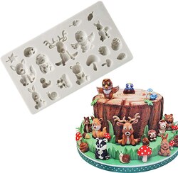 Aai Planet Forest Animals Design Cake Mold
