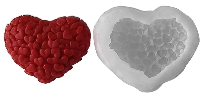 Aai Planet 3D Fondant Love Heart Mould