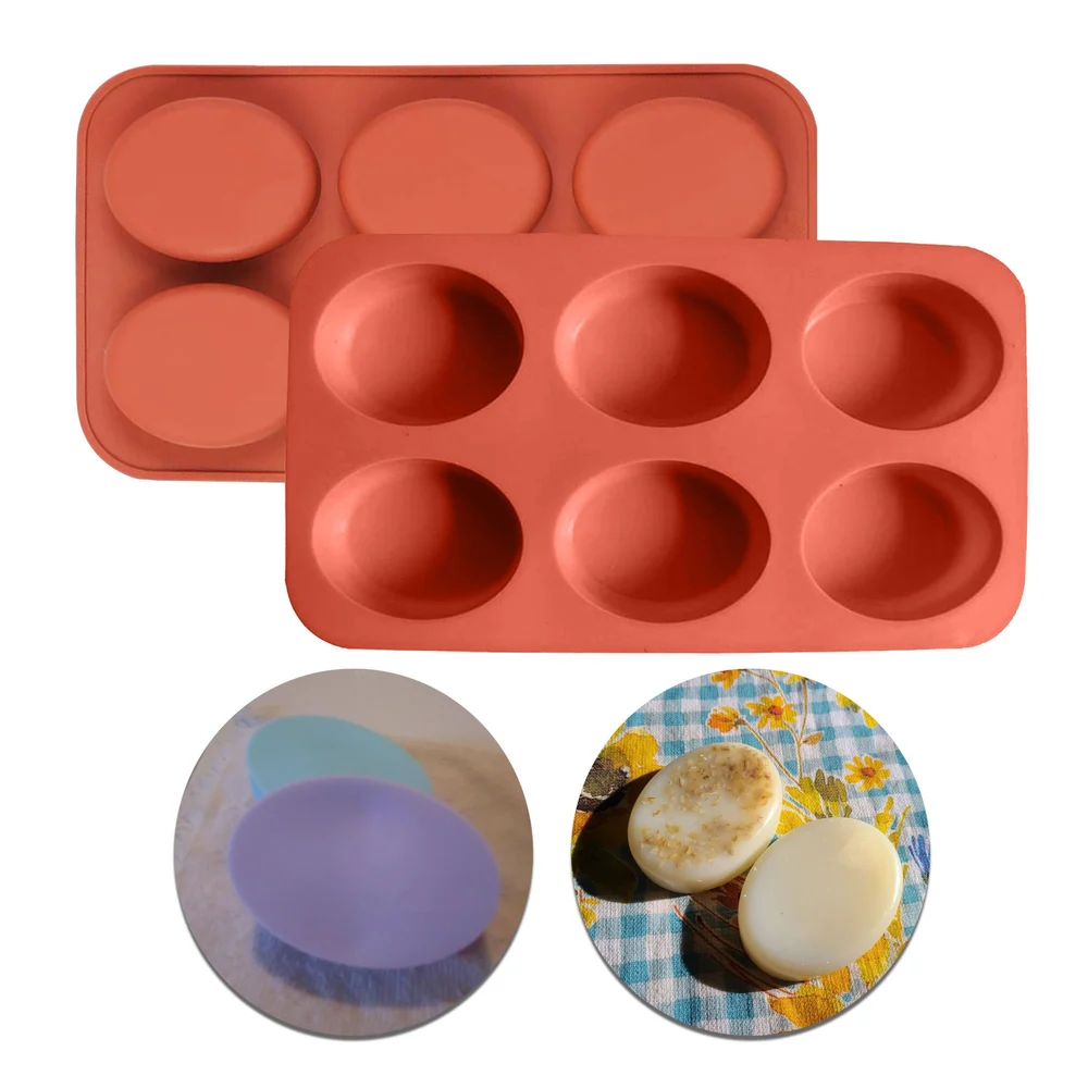 Aai Planet Oval Shape 6 Cavities Soap Mold