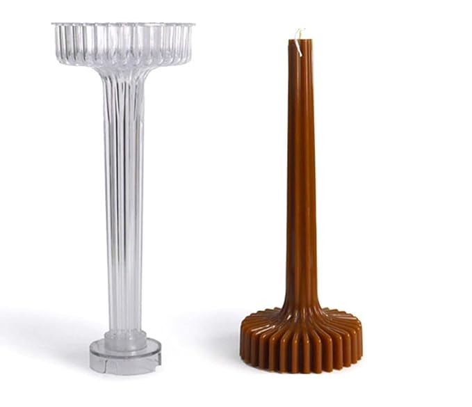 AAI Planet Geometric Striped Candlestick Mold