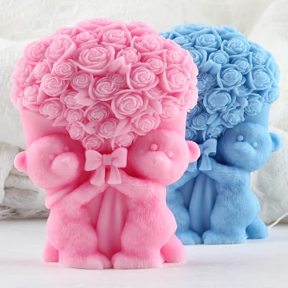 AAI Planet Teddy Bears With Bouquet Mold