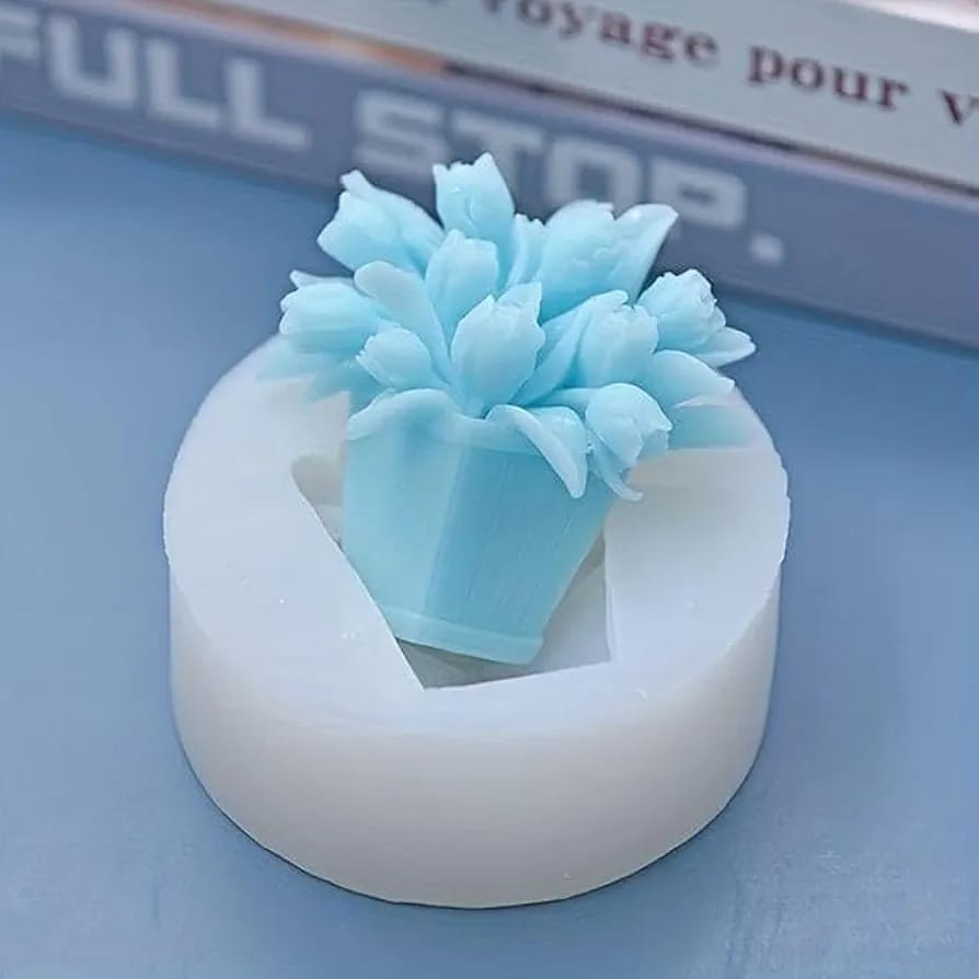 AAI Planet 3D Pot Flower Candle Mold