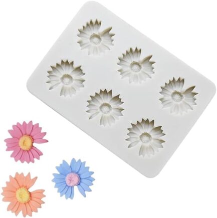 Aai Planet Daisy Flower Chocolate 3D Mini Cupcake Mould