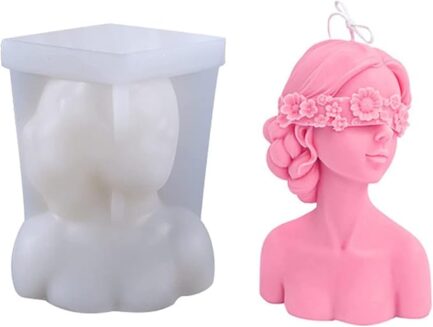 Aai Planet Blind Girl Shape Candle 3D Fondant  Mould