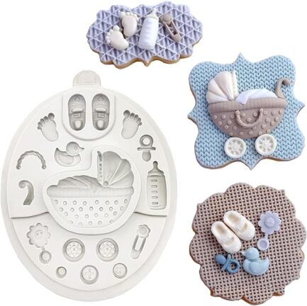 Aai Planet Baby Shower 3D Newborn Baby Accessories Mini Round Silicone Mould