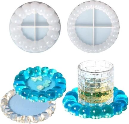 Aai Planet Bubble Coaster Round Epoxy Resin Deep Casting Tray Mold (Large)
