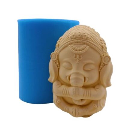 Aai Planet Ganesh Shape 3D Ganesha Silicone Candle Mould