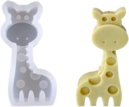 Aai Planet Mini Animal Shape Candle 3D Car Freshie Mould (Ziraf)