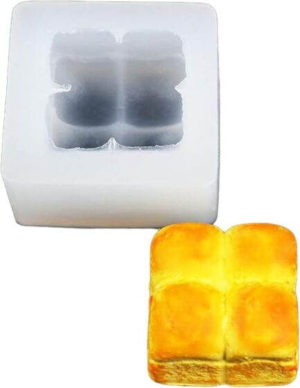 AAI Planet Bread Chocolate 3D Fondant Square Pav Shape Mold
